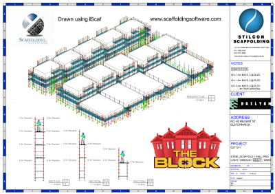 Stilcon Scaffolding used iScaf, iQuote, and iRent to supply scaffold for the Block 2017