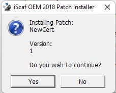 iScaf Patch Installation Screenshot