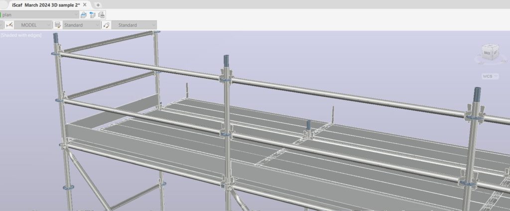 iScaf Style using Shaded Edges with Materials ON Perspective ON