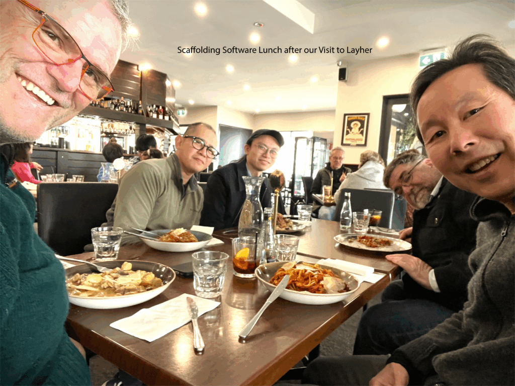 Scaffolding Software Lunch after our Visit to Layher
